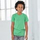 thumbnail image 2 of Bella + Canvas - Camiseta de manga corta para niño (Verde Jaspeado), 2 of 2