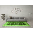 thumbnail image 3 of Ahgly Company Indoor Square Oriental Green Traditional Area Rugs, 7' Square, 3 of 4
