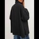 thumbnail image 4 of Chaqueta Vaquera para Mujer, Desgastada, de Larga, de Gran Tamaño, Estilo Camionero. Negro XL, 4 of 9