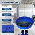 thumbnail image 7 of 8 Gallon Air Operated Oil Drain Container, Portable Fluid Fuel Transfer Tank with Wheels for Car, Truck & Garage, 7 of 7