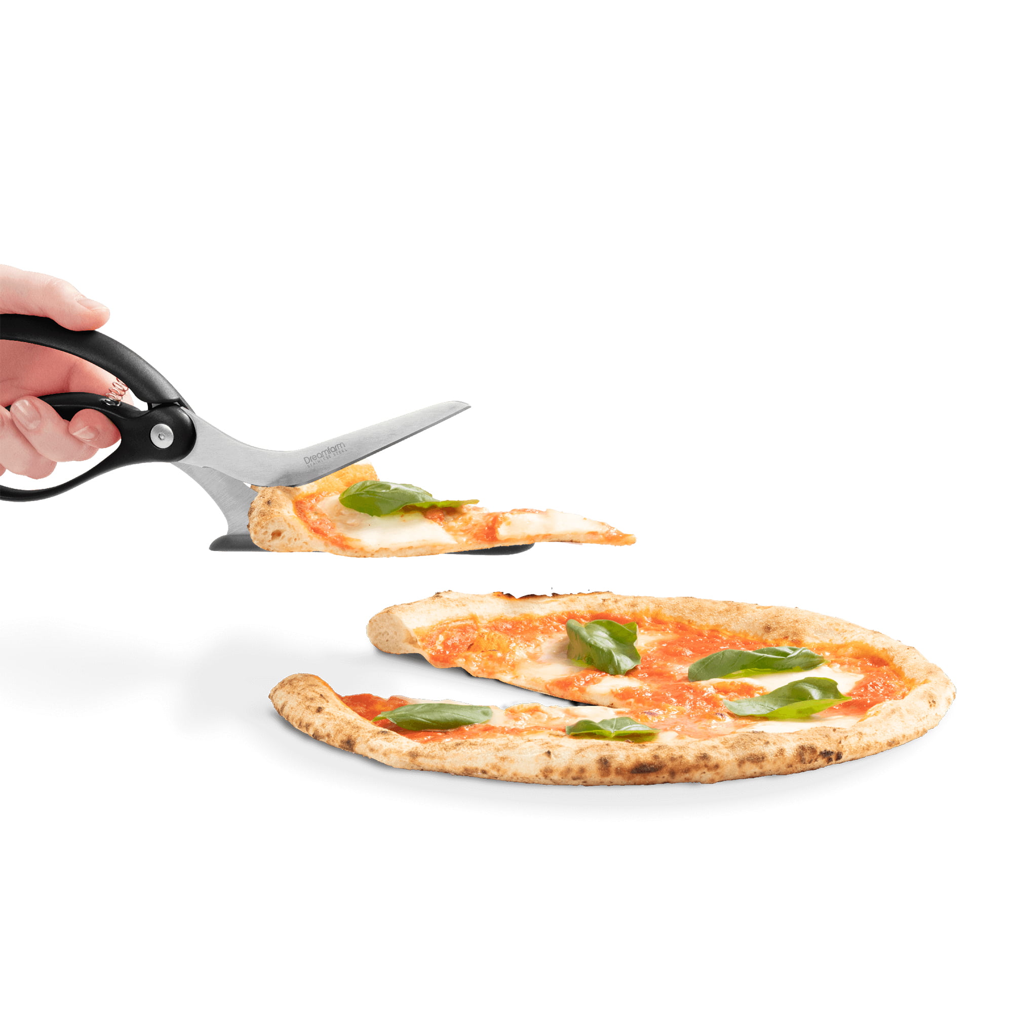  Dreamfarm Scizza, Non-Stick Pizza Scissors with Protective  Server, Stainless Steel All-In-One Pizza Slicer & Pizza Server, Easy-To-Use & Clean Pizza Cutters