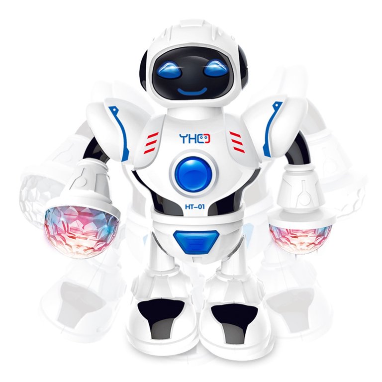 Fridja Children's Educational Electric Robot Dancing Robot Toy Music Early  Education Walking Robot Christmas Gift