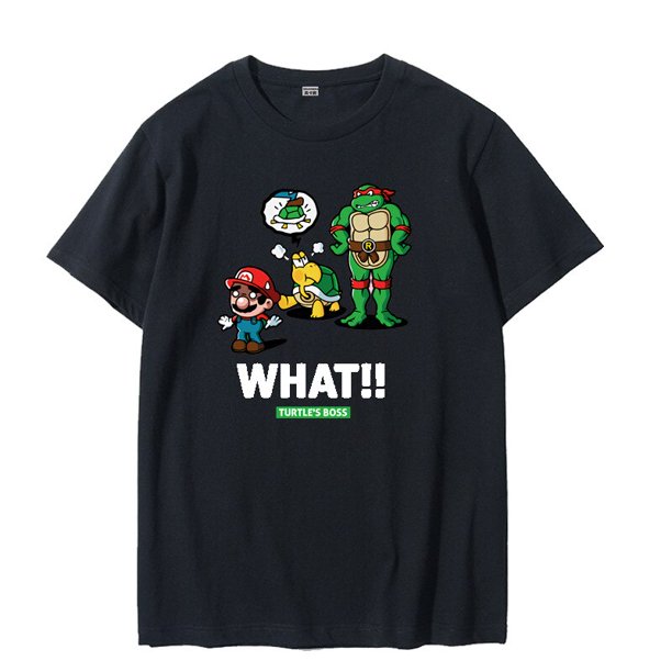 Camiseta con estampado de la serie Super Mario para niños, vestido familiar para padres e hijos, camisetas divertidas bonitas, camiseta de verano con cuello redondo, regalo de Navidad zhangmengya LED