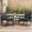 Black, variant on Skandiquip 3-Piece Patio Bistro Set, All-Weather, Outdoor Wicker Furniture with Tempered Glass Table and Waterproof Cushions for Porch, Balcony, Black