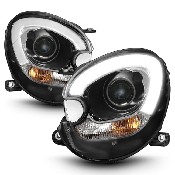 AKKON - For 11-16 Mini Cooper Countryman 13-16 Paceman [Halogen Type] LED DRL Daytime Running light Tube Projector Headlights