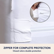 Waterproof Mattress Encasement – 6-Sided Zippered Protector – Ultra-Soft, Noiseless, Breathable