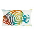 thumbnail image 2 of Liora Manne Visions III Rainbow Fish Indoor Outdoor Decorative Pillow Pearl, 2 of 2