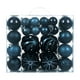 thumbnail image 1 of 48 bolas navideñas colgantes decorativas de 4 cm, 8 cm y 6 cm, con forma de lágrima. Azul marino, 1 of 9