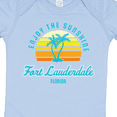 thumbnail image 4 of Inktastic Summer Enjoy the Sunshine Fort Lauderdale Florida in Blue Boys or Girls Baby Bodysuit, 4 of 5