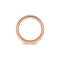 thumbnail image 3 of Gem & Harmony Mens Rose Plated Titanium Brushed Center Band Ring (7mm) for Men, 3 of 6