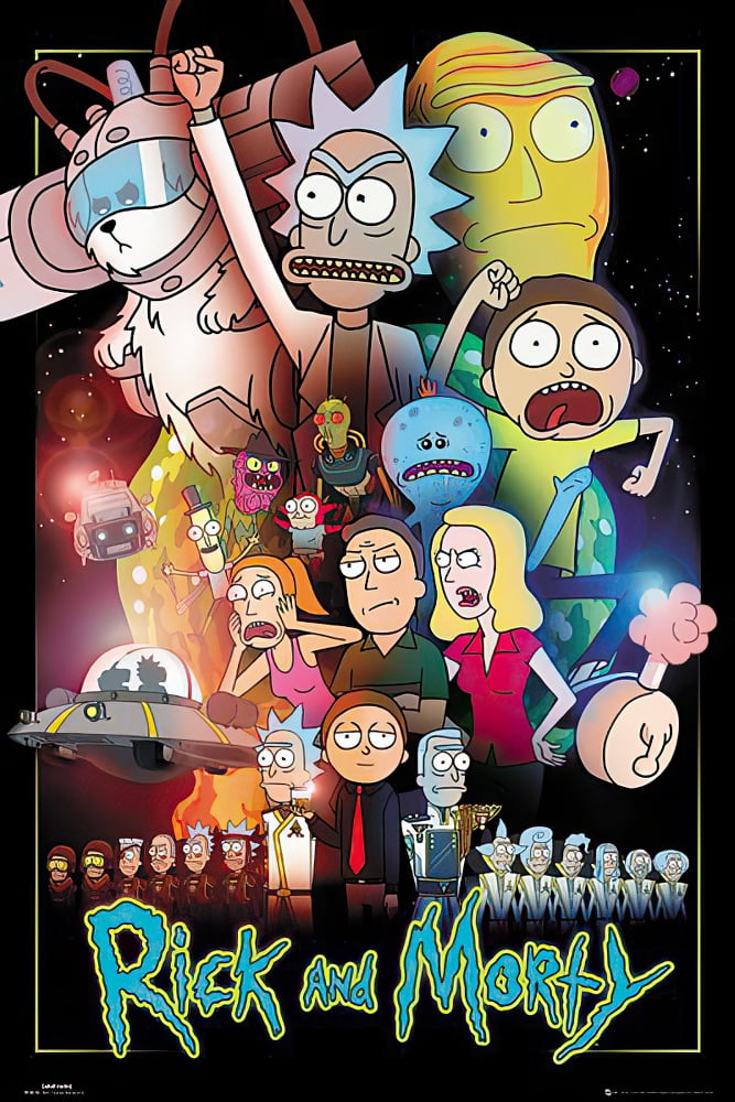 Rick and Morty Print Rick and Morty Fan Gift Rick and Morty Poster Rick and Morty Movie