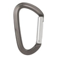 thumbnail image 1 of Carabiner Clip Climbing Safety Lock Aluminium Alloy D Shaped for Hammock Keychain Grey Body Silver Rod Quick Release, 1 of 5