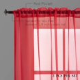 thumbnail image 4 of Cortina TOAVA DECO de gasa transparente roja, 115 x 114 cm, 2 paneles, 4 of 8