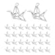 thumbnail image 1 of 30x dijes de grullas de Origami, dijes de grullas de papel para mujeres, colgantes de joyería de aleación de Zinc para llaveros, decoraciones hechas a Plata Macarena colgantes de encantos, 1 of 5