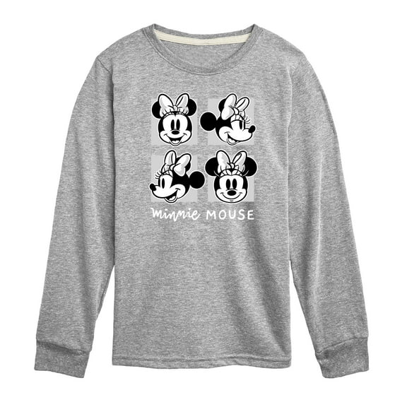 Disney - Mickey & Friends - Minnie Mouse's Expressions - Toddler And Youth Long Sleeve Graphic T-Shirt