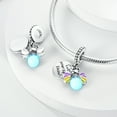thumbnail image 5 of MULA 925 Sterling Silver Charm for Bracelets Luminous Firefly Dangle Charms Women Jewelry Gift, 5 of 7