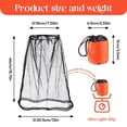 thumbnail image 3 of QUANFENG QF Mosquito Head Net Mesh with Drawstring - Set of 4 Bug Head Nets with Storage Pouches, 3 of 6