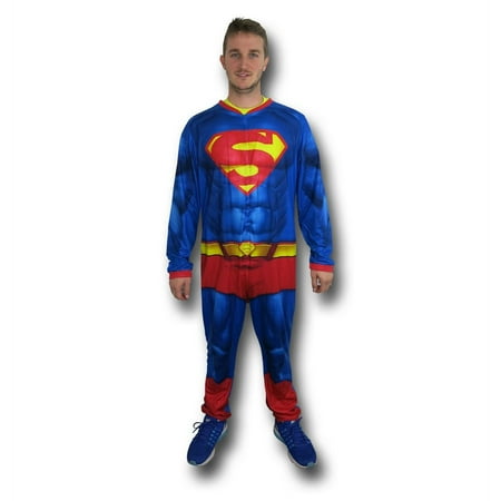 

Superman Big Shield Sublimated Union Suit-Medium