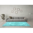 thumbnail image 3 of Ahgly Company Indoor Rectangle Persian Light Blue Traditional Area Rugs, 5' x 8', 3 of 4