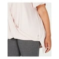 thumbnail image 3 of Calvin Klein Performance Womens Plus Draped V-Neck T-Shirt, 3 of 4