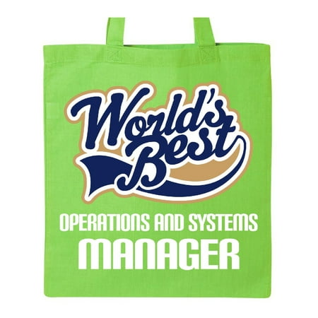 World's Best Operations and Systems Manager Tote Bag Lime Green One (Best Limo In The World)
