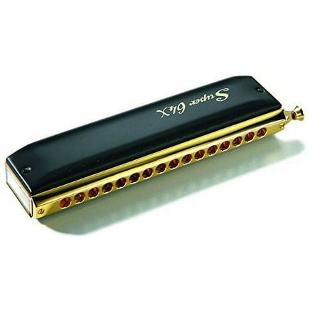 Hohner Super 64X Gold Plated Chromatic Harmonica - Key of C