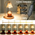 thumbnail image 2 of Candle Warmer Lamp with Timer as a Present, Dimmable Electric Candle Wamer,Mothers Day Gifts for Mom Glass Candle Melter Lamp for Jar Candle(Amber), 2 of 7