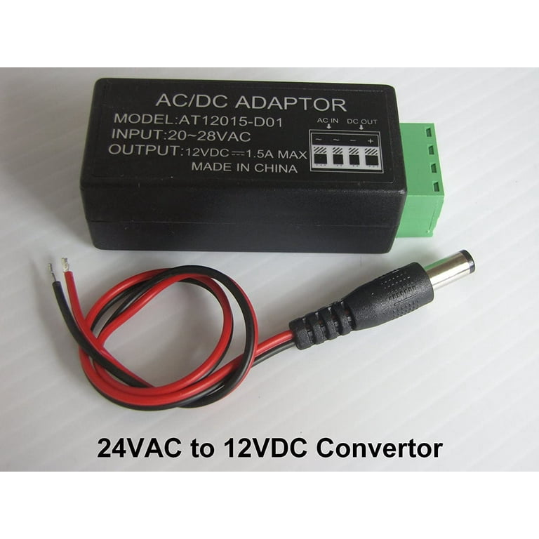 24VAC To 12VDC Convertor For CCTV Security Camera Power Supply Adaptor