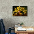 thumbnail image 3 of Epic Graffiti 'Sunflower In A Red Chinese Vase' by Christopher Pierce, Canvas Wall Art, 24"x20", 3 of 8