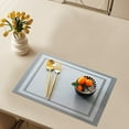 thumbnail image 4 of GQDIN ‌Kitchen Placemats Set – Heat-Resistant & Non-Slip PVC Table Mats, Woven Vinyl Washable Dining Mats for Home, Restaurant, Stain & Spill-Proof, Easy to Clean‌,12 x 18 inch, 4 of 7