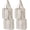 Beige-4 Pack, variant on 2-4 Pack Grocery shopping Bags, Small Tote Bag w/Handle Hard Bottom, Heavy Duty, Foldable Carrier