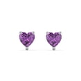 thumbnail image 1 of Boucles d'Oreilles Clous Pierre de Naissance Cœur, 1 of 4