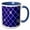 Blue/White, variant on 3drose, Arizona, Usa. Mexican Tile Wall, 11oz Two-tone Red Mug