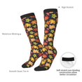 thumbnail image 4 of Logiee Colorful Maple Leaves Print Gift Stocking Stuffers,Adult Stockings,Novelty Socks,Funny Socks Birthday Running Walking Sleeping, 4 of 6