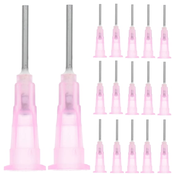XIRQI 100 Pcs Blunt Dispensing Needle Glass Tips 18 Gauge Stainless Steel