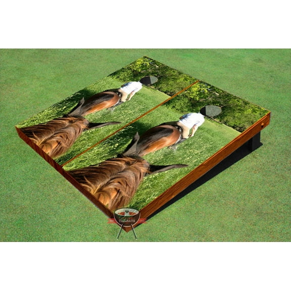 Horse Riding Theme Cornhole Boards