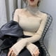 thumbnail image 3 of Women Autumn Lace Mock Neck Fashionable Slim Bottoming Shirt Women Clothes Fashion Hollow Out Long Sleeve Pullover Knittin Tops, 3 of 5