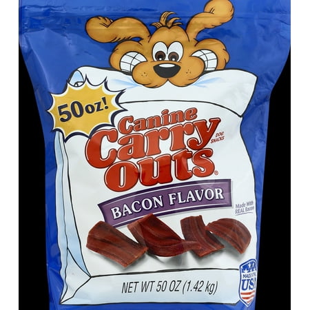 Canine Carry Outs Bacon Flavor Dog Snacks, 50-Ounce