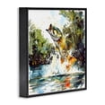 thumbnail image 3 of Stupell Industries Farmhouse Fish Jumping Splash Black Framed Giclee Art, 12 x 12, by LSR Design Studio, 3 of 8