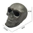 thumbnail image 3 of Darzheoy Halloween Fire Pits Skulls, Halloween Iron Skull Fire Pit Fireproof, Reusable Halloween Metal Simulation Skull Props for Bonfire, Fireplace, Skeleton Head Home Decor, 3 of 4