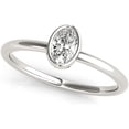thumbnail image 2 of 1/3 CT. Certified Oval Diamond Bezel-Set Solitaire Engagement Ring in 14K Gold H-I / VS2-SI1) / from our Luxury Collection, 2 of 6