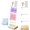 Praise, variant on Sticky Note Holder, Memo Board, It Note Holder with Wooden Base, Includes 100 Notes, Religious Desk Organizer, Christian Quote "Happy Moments Praise God"