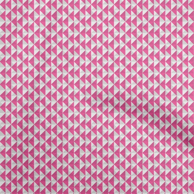 oneOone Cotton Flex Light Pink Fabric Geometric Craft Projects Decor Fabric Printed By The Yard 40 Inch Wide