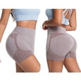 thumbnail image 7 of Women Swim Shorts Seamless High Waist Yoga Shorts Womens Butt Lifting Workout Running Leggings Shorts for Daily Sports Wear Khaki XXL, 7 of 7