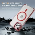thumbnail image 5 of Allytechgroup Clear Magnetic Case for Apple iPhone 16 Pro Max, Camera Lens Kickstand Compatible with Magsafe Slim Fit Drop Protection Shockproof Back Case Cover for iPhone 16 Pro Max, Red, 5 of 8