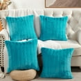 thumbnail image 4 of Home Soft Things Super Soft Decorative Pillow Covers, Set of 4, 20x20 inches, Tile Blue, 4 of 11