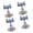 Pipe diameter 19to22, variant on Adjustable Pipe Support Clamp Stainless Steel Bracket with Rubber Lined Saddle, Round Mounting Base, 4 Pack Plumbing