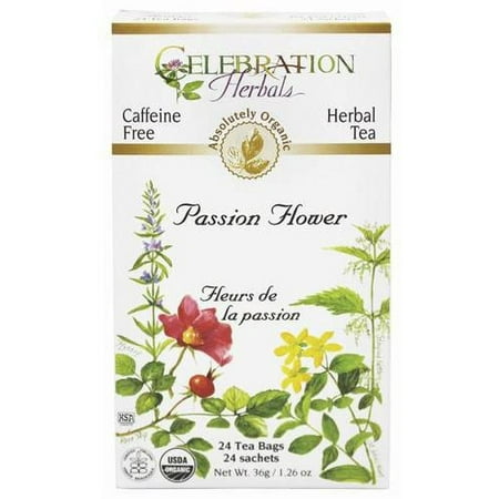 Celebration Herbals Passiflore Thé bio, 24 Ct