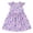 Purple, variant on Dresses for Girls Ruffles Sleeve Cute Prints Summer Casual Kids Flowy Play Dress Red Size 11