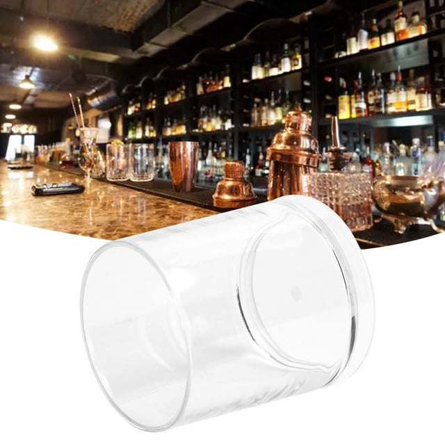 Taza de Agua Acrílica Reutilizable de 200 ml, Gruesa, Redonda, Transparente, Resistente al Calor, Para Eneque, Té, Whisky, Barra de Bebada, Taza Con Fondo Estable Parios